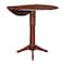 International Concepts Round 42 in Round Dual Drop Leaf Pedestal Table, 42.3 inH, Espresso, 42 in W, 42 in L, 42.3 in H K581-42DPT-27B-6B-2 - alternate 8